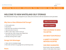 Tablet Screenshot of newwhitelandselfstorage.com